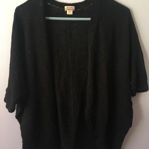 Black knit cardigan